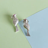 Carved Bird Earrings