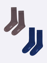 Soft Ribbed Dress Socks for Men - Breathable Durable