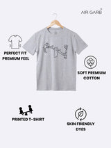 Cotton Printed T-shirt for Men and Women - See Saw